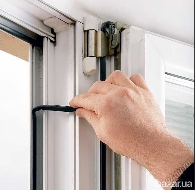 Sealing of plastic windows