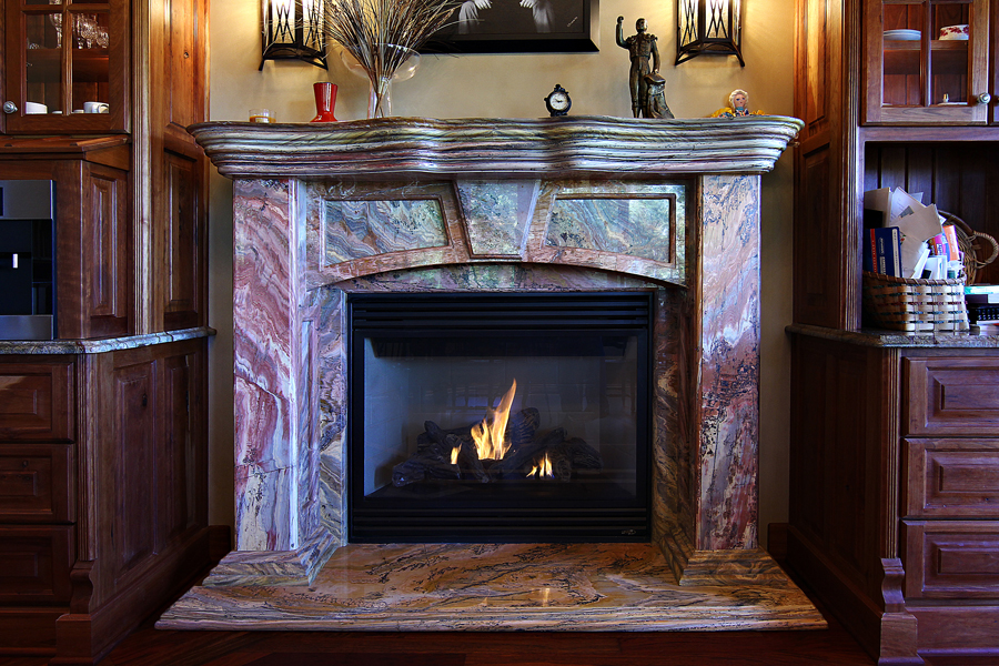 Fireplace granite