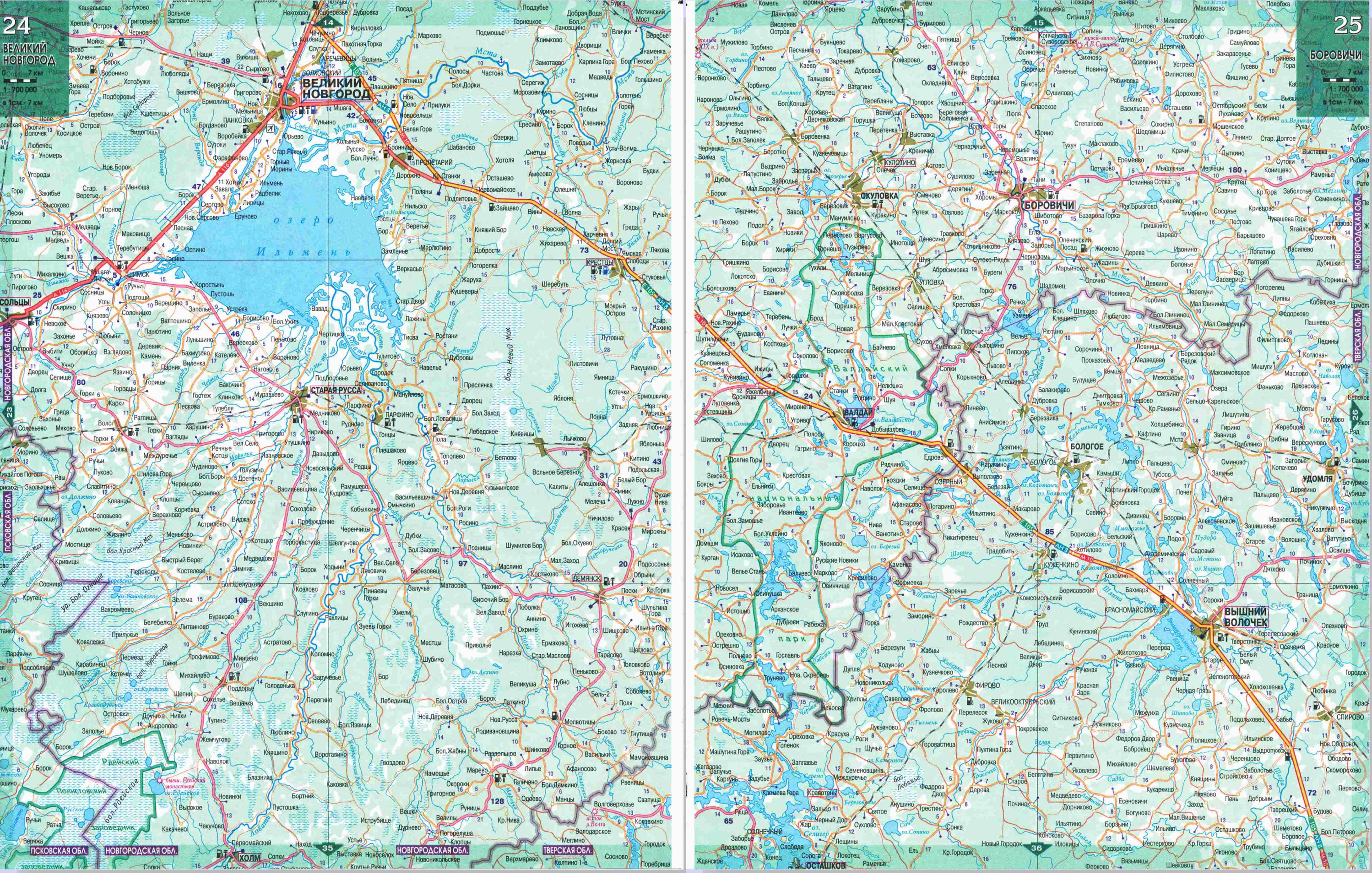 Карта озер Новгородской области: все озера и их характеристики